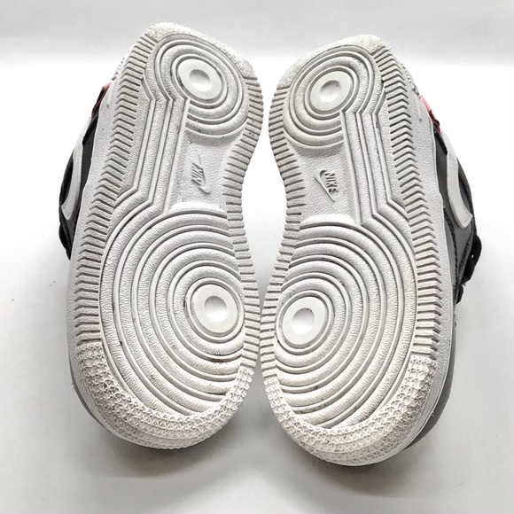 Nike Air Force 1 Worldwide Infant Black Flash Crimson Sneakers - Picture 7 of 7